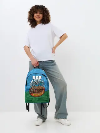 Рюкзак джинсовый / ВДВ медведь