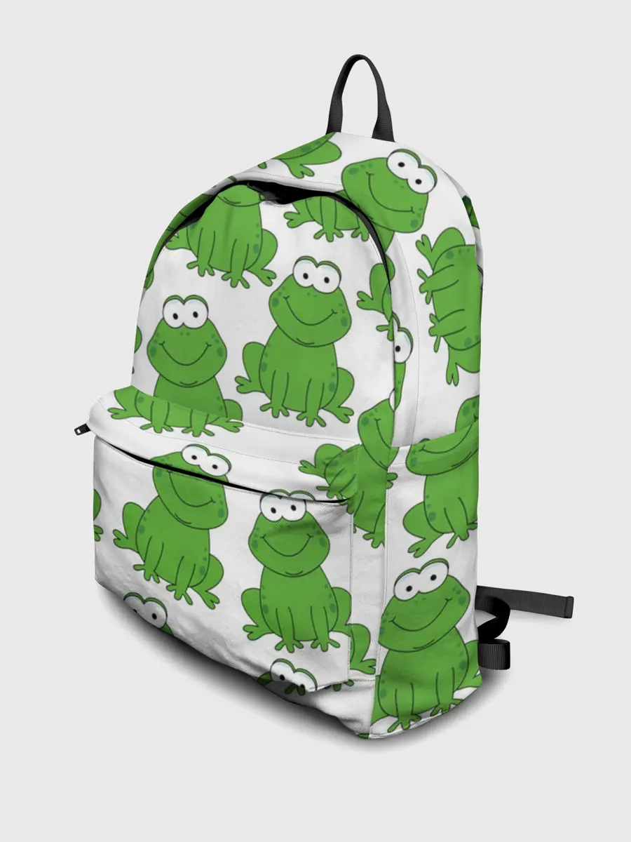 Рюкзак джинсовый / Лягушки