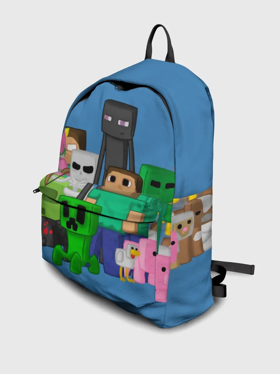 Рюкзак джинсовый / Майнкрафт