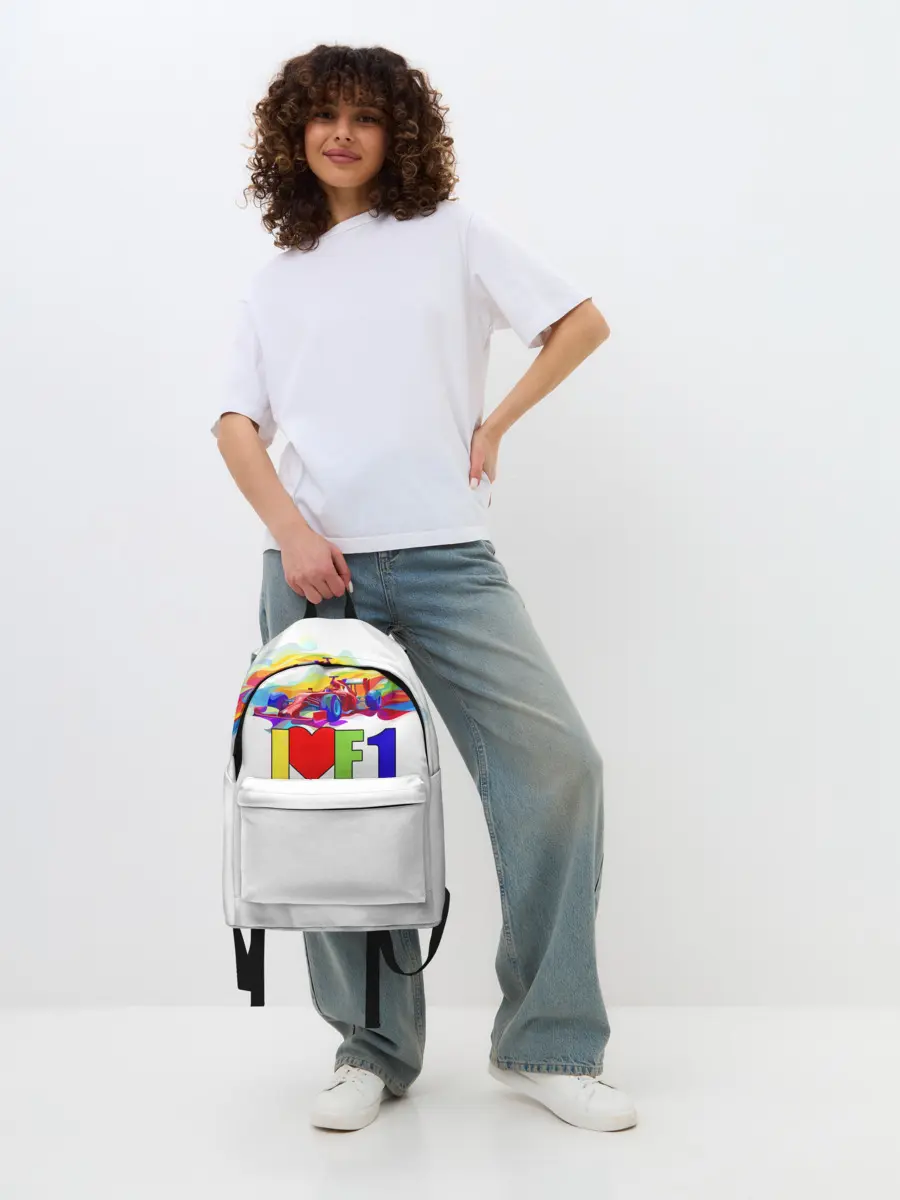 Рюкзак джинсовый / Я люблю F1