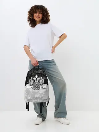Рюкзак джинсовый / RUSSIA BLACK X WHITE | РОССИЯ