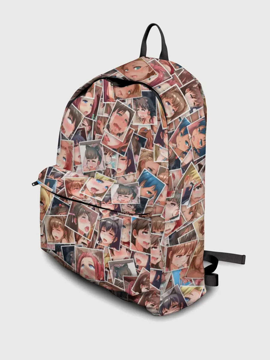 Рюкзак джинсовый / Ahegao faces fhoto