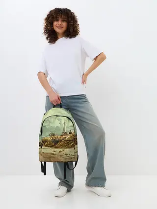 Рюкзак джинсовый / Старинный город