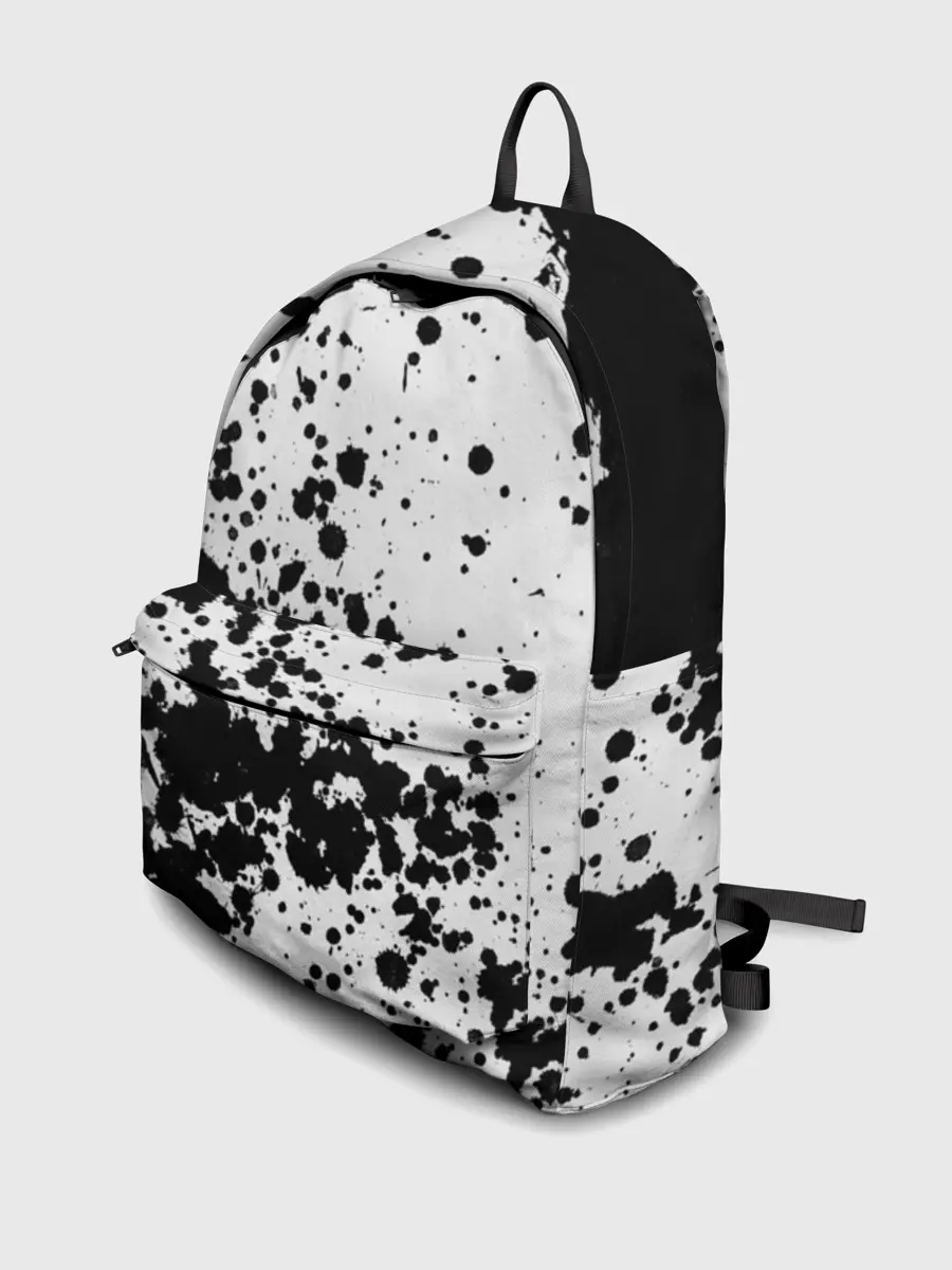 Рюкзак джинсовый / Черно-белые капли