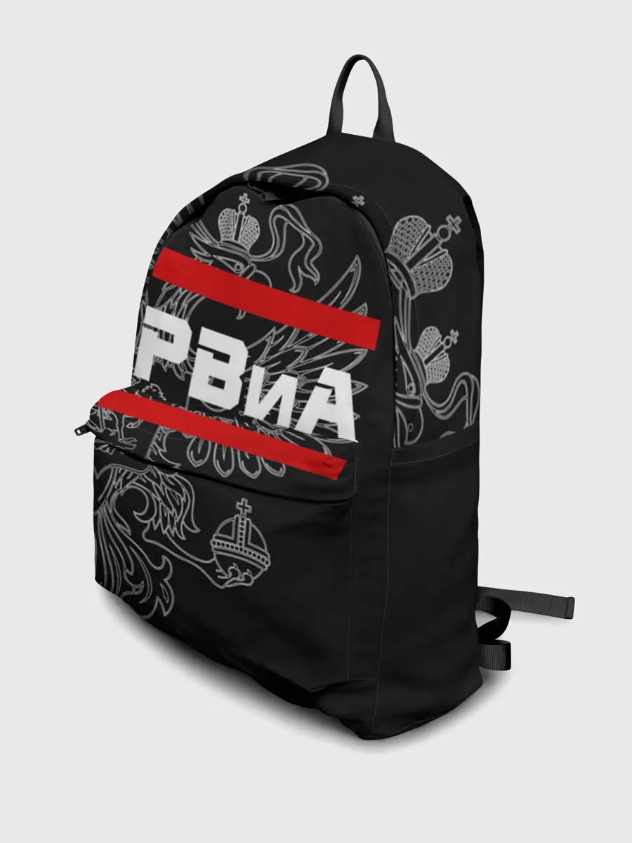 Рюкзак джинсовый / РВиА, белый герб РФ