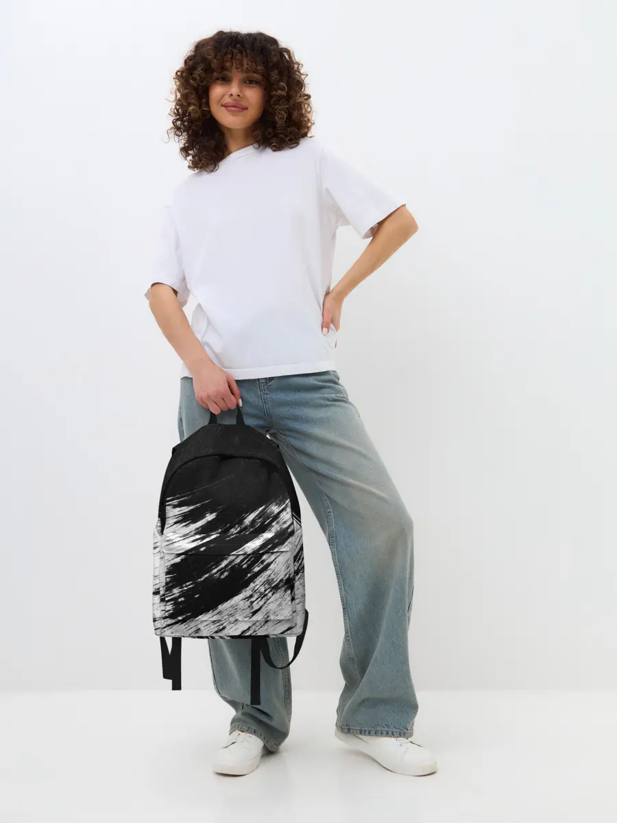 Рюкзак джинсовый / abstraction black&white