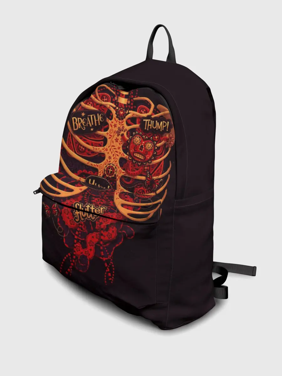 Рюкзак джинсовый / Человеческий скелет