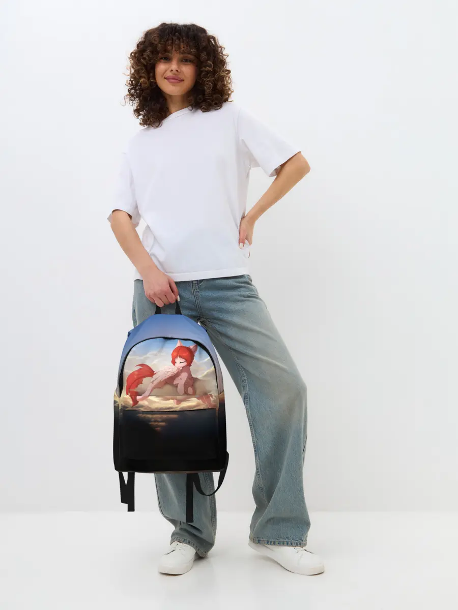 Рюкзак джинсовый / Red