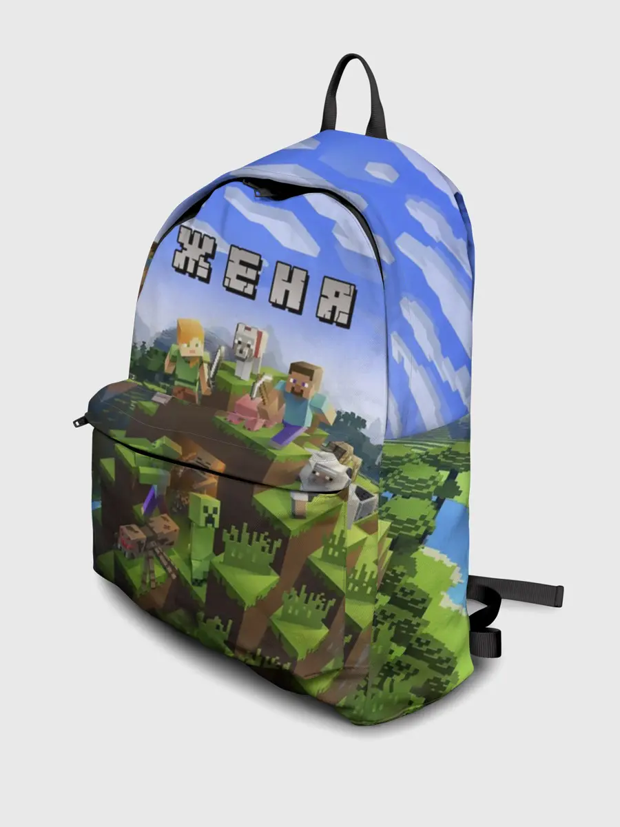 Рюкзак джинсовый / Женя - Minecraft