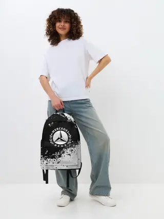 Рюкзак джинсовый / Mercedes abstract sport