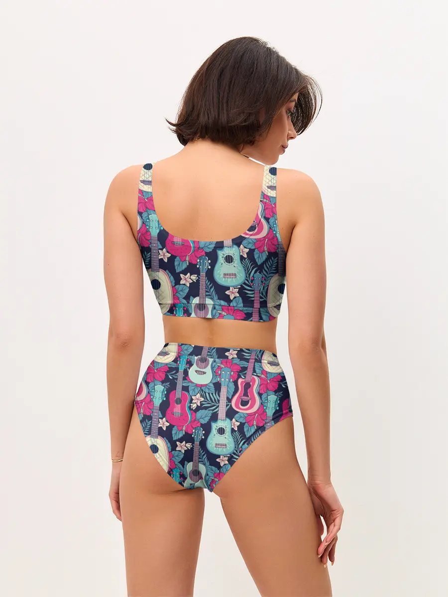 Женские топ и трусы / Укулеле фруктовые