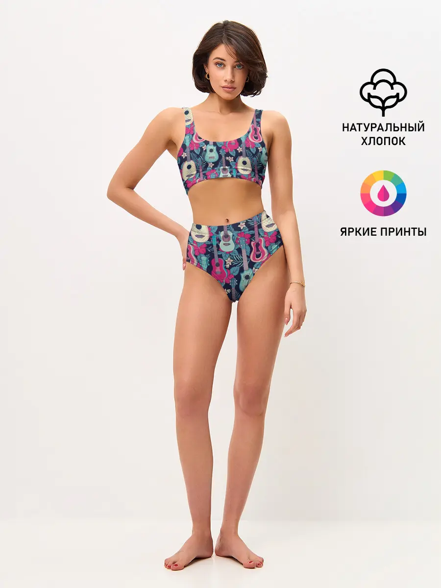 Женские топ и трусы / Укулеле фруктовые