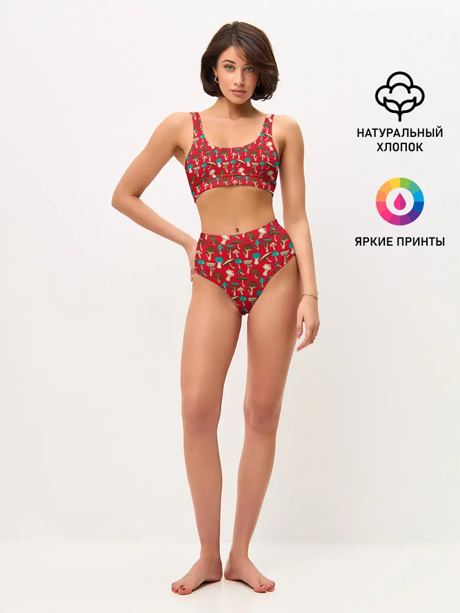 Женские топ и трусы / Грибы