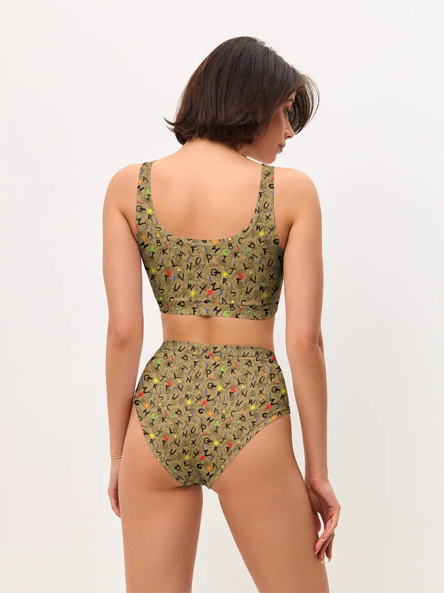 Женские топ и трусы / STRANGER THINGS PATTERN