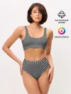 Женские топ и трусы / Checkerboard Color