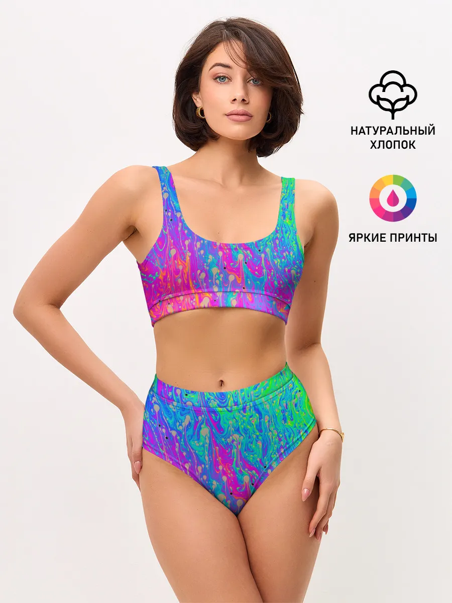 Женские топ и трусы / НЕОНОВАЯ ПАЛИТРА
