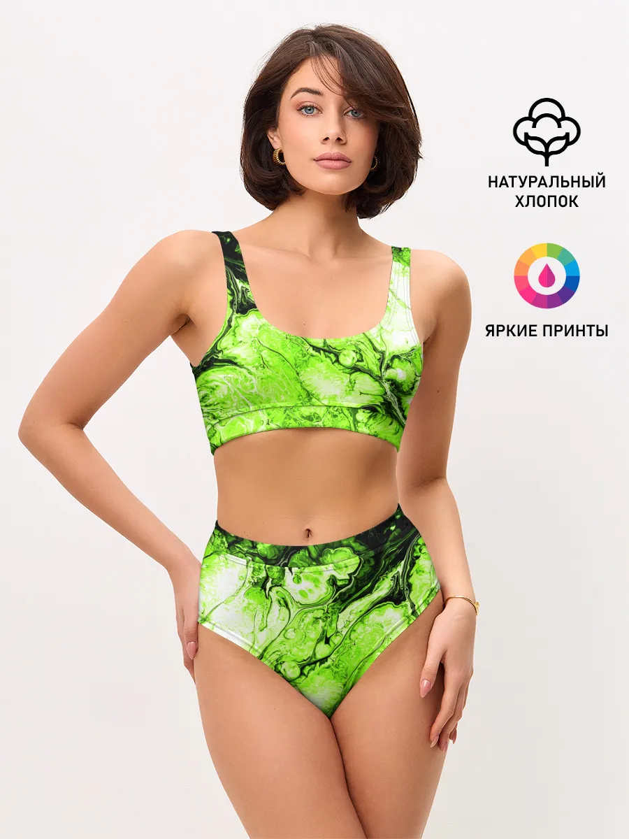 Женские топ и трусы / Токсичные краски