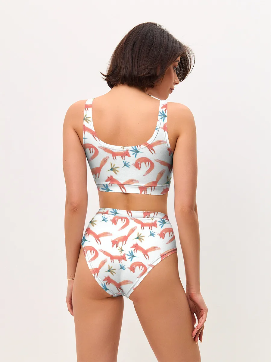 Женские топ и трусы / Fox Pattern
