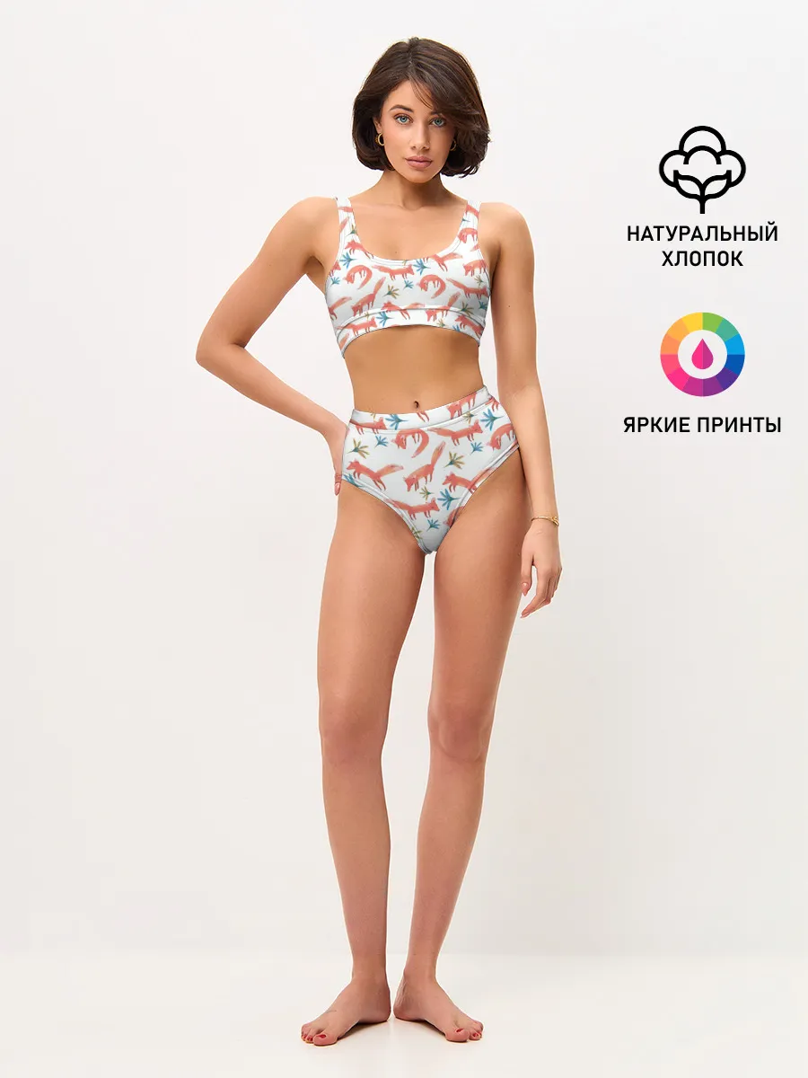 Женские топ и трусы / Fox Pattern