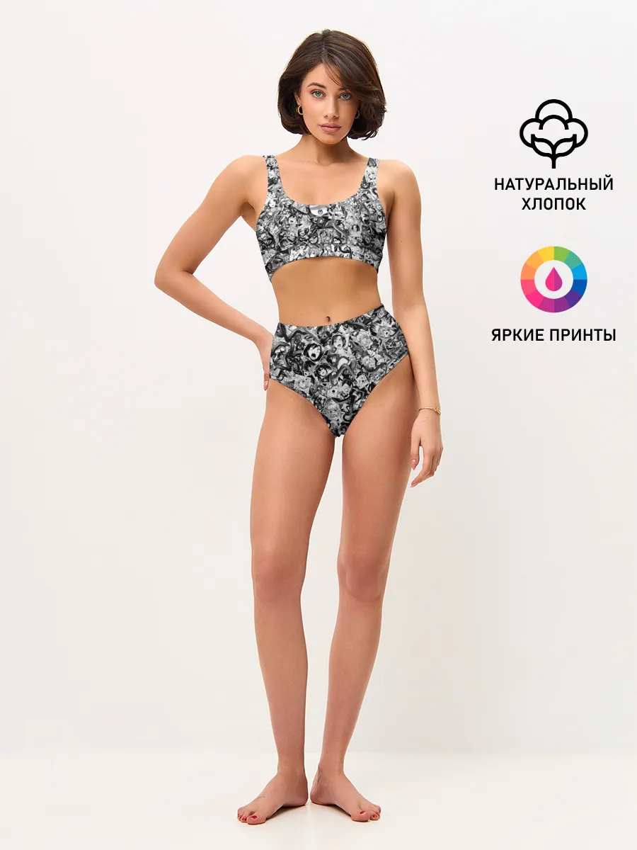 Женские топ и трусы / Ахегао с щупальцами