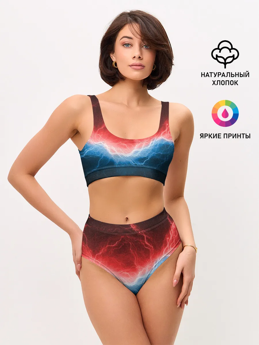 Женские топ и трусы / Огонь и лёд