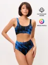 Женские топ и трусы / BLUE FIRE FLAME