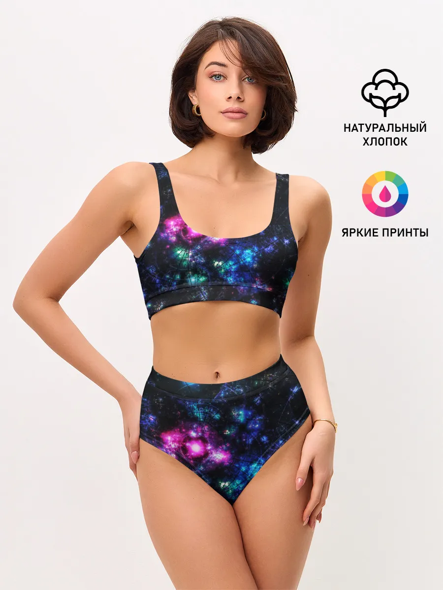 Женские топ и трусы / АБСТРАКЦИЯ КОСМОСА