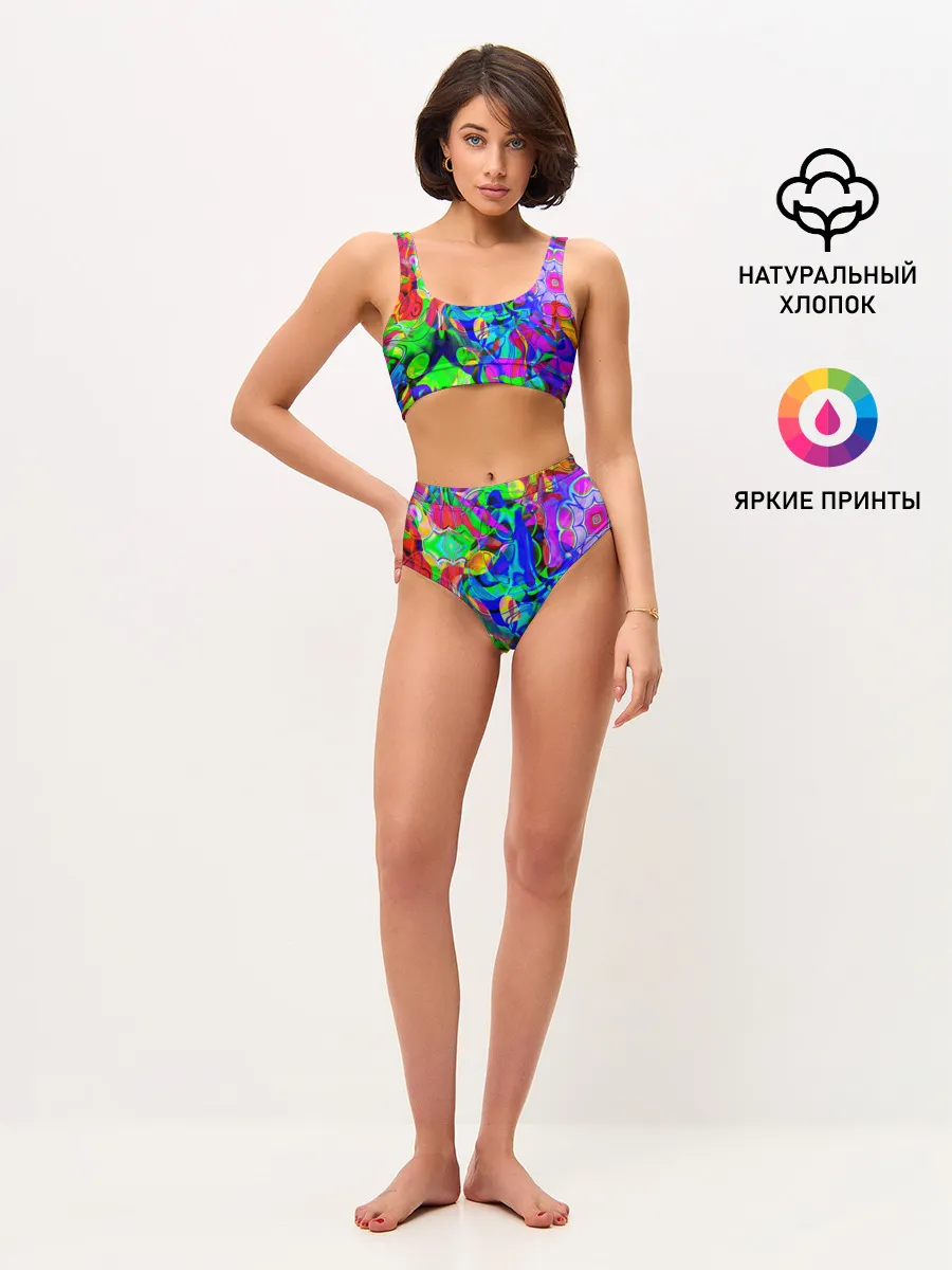 Женские топ и трусы / НЕОНОВЫЕ КРАСКИ