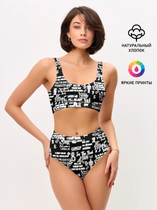 Женские топ и трусы / BILLIE EILISH BLACK