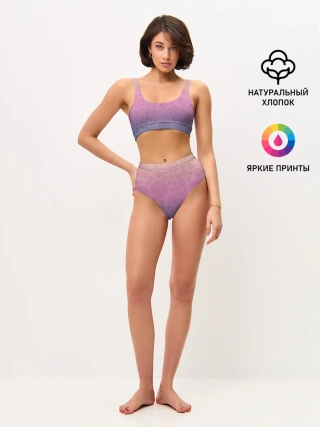 Женские топ и трусы / Абстрактный узор