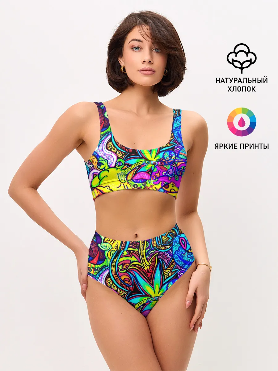 Женские топ и трусы / PSY ABSTRACTION