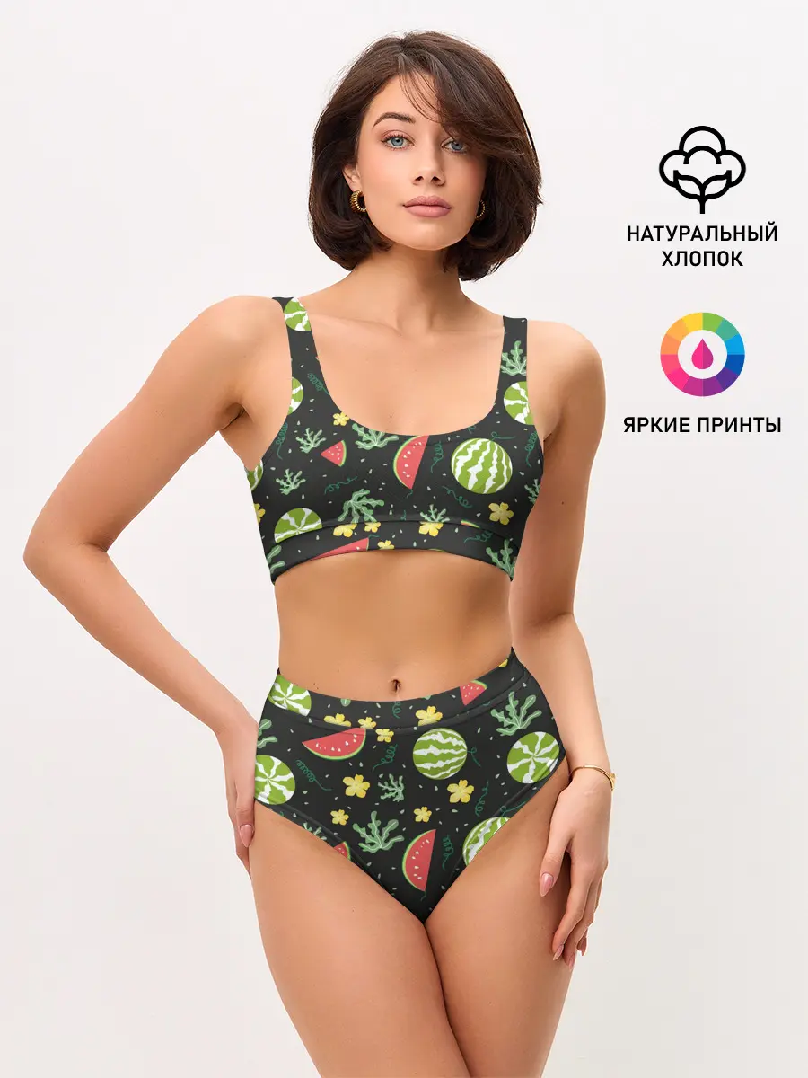 Женские топ и трусы / Арбузики