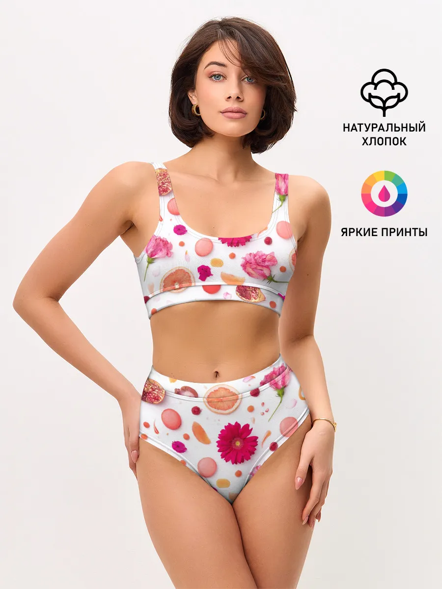 Женские топ и трусы / Фрукты