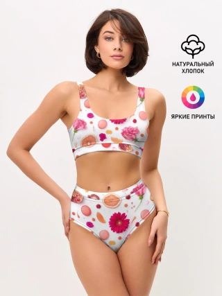 Женские топ и трусы / Фрукты