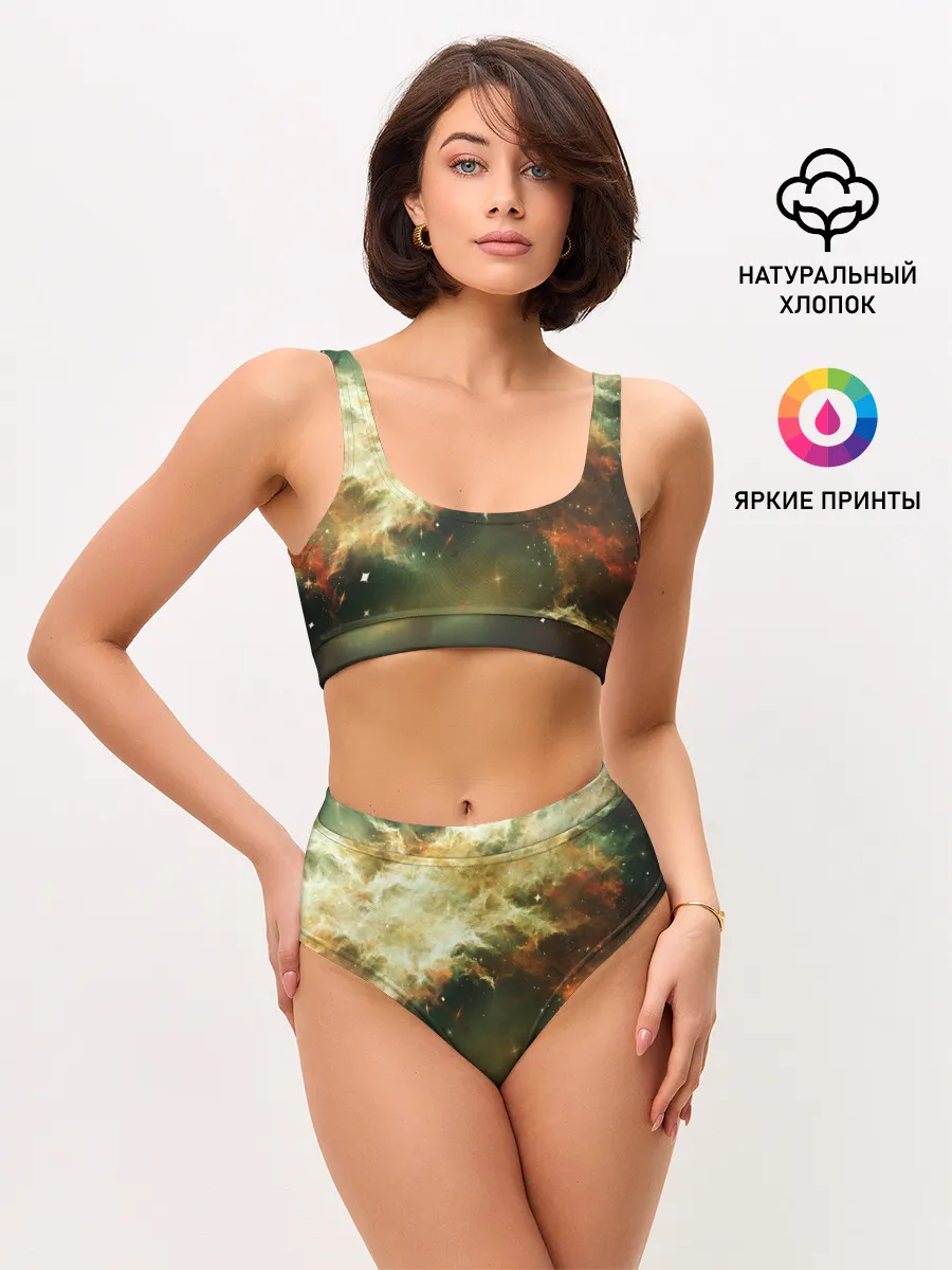 Женские топ и трусы / НЕОНОВЫЕ ЗВЕЗДЫ