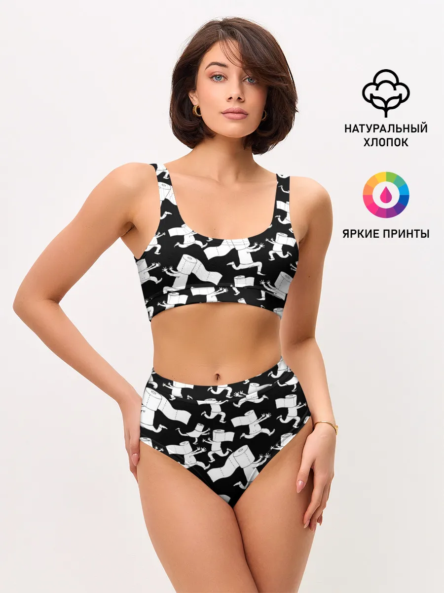 Женские топ и трусы / Коронавирус