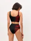 Женские топ и трусы / RED BLACK MILITARY CAMO | КРАСНЫЙ КАМУФЛЯЖ