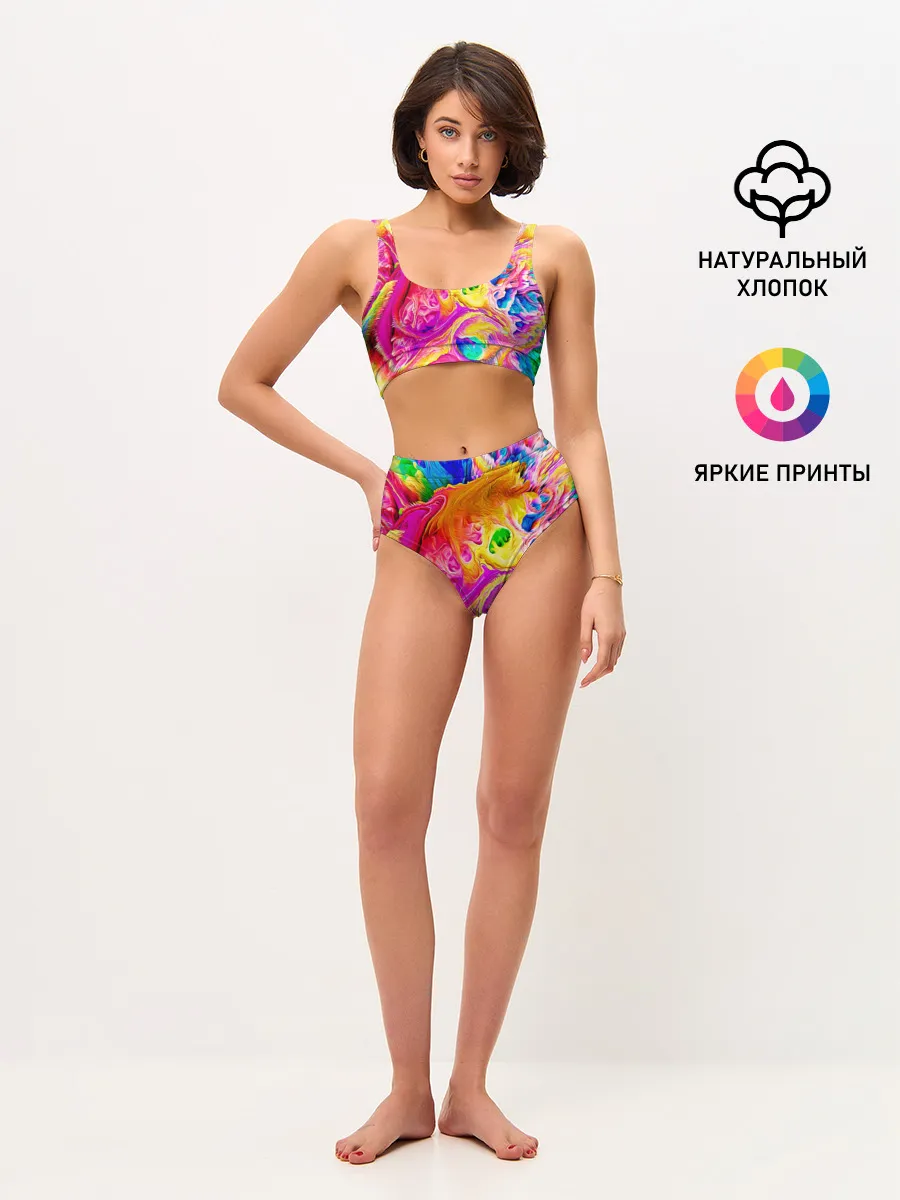 Женские топ и трусы / TIE DYE | ЯРКИЕ КРАСКИ