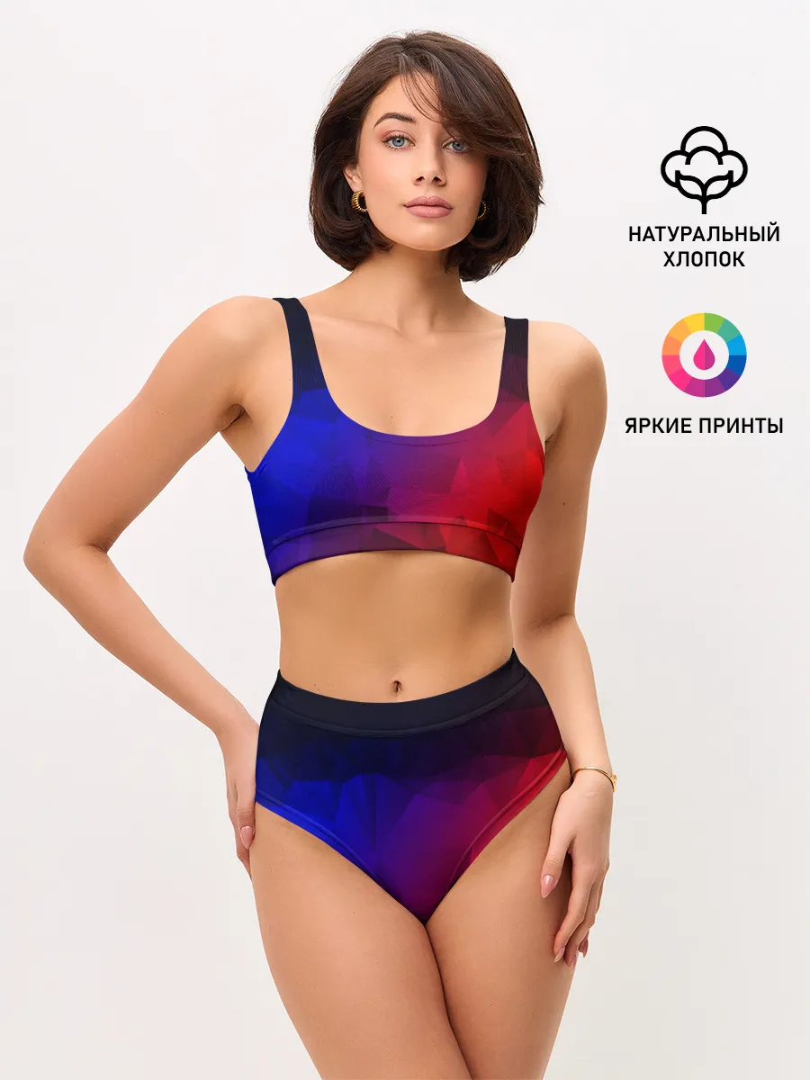 Женские топ и трусы / НЕОНОВАЯ ГЕОМЕТРИЯ