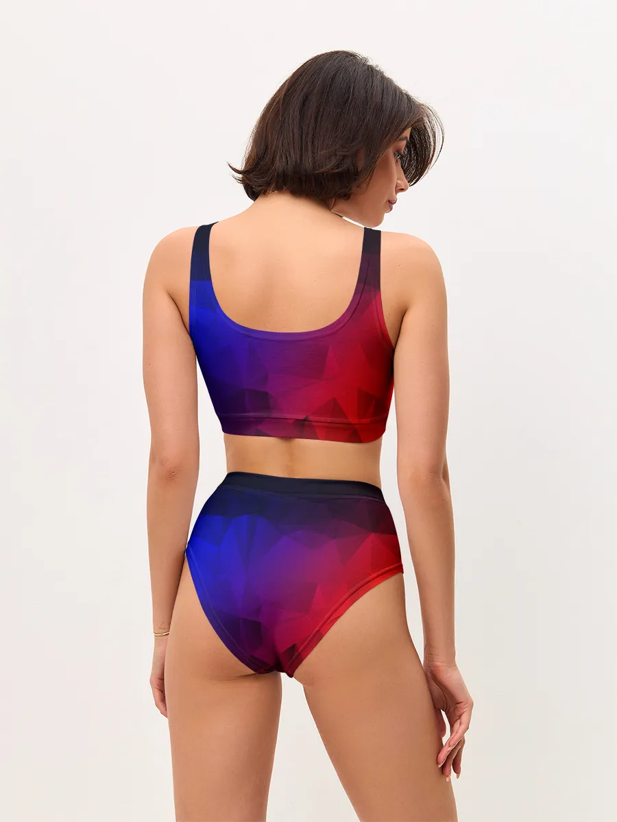 Женские топ и трусы / НЕОНОВАЯ ГЕОМЕТРИЯ