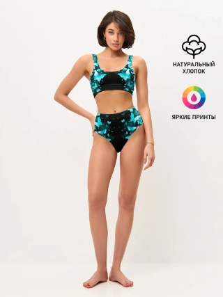 Женские топ и трусы / НЕОНОВЫЕ БАБОЧКИ | NEON