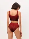 Женские топ и трусы / В КЛЕТОЧКУ