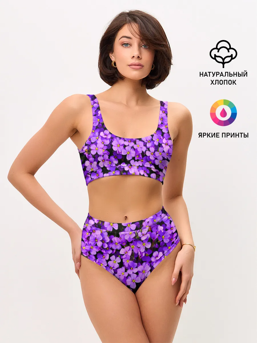 Женские топ и трусы / Сирень