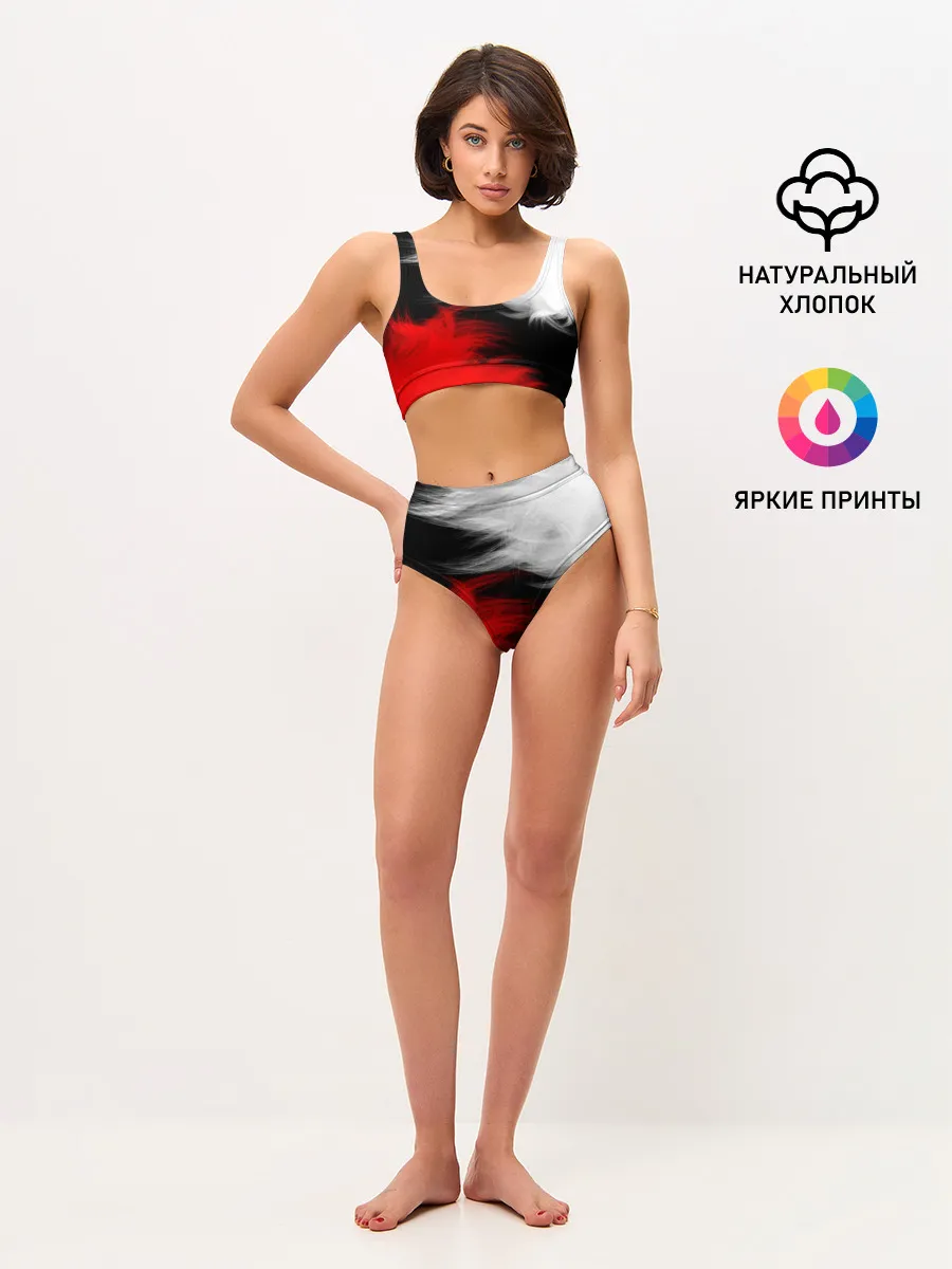 Женские топ и трусы / ПЕРЬЯ