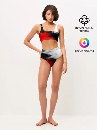 Женские топ и трусы / ПЕРЬЯ