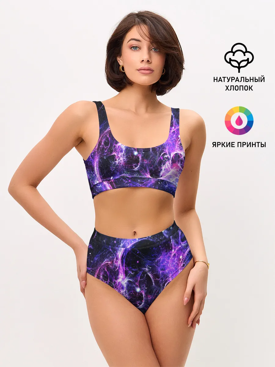 Женские топ и трусы / SPACE STARS | КОСМОС ЗВЁЗДЫ