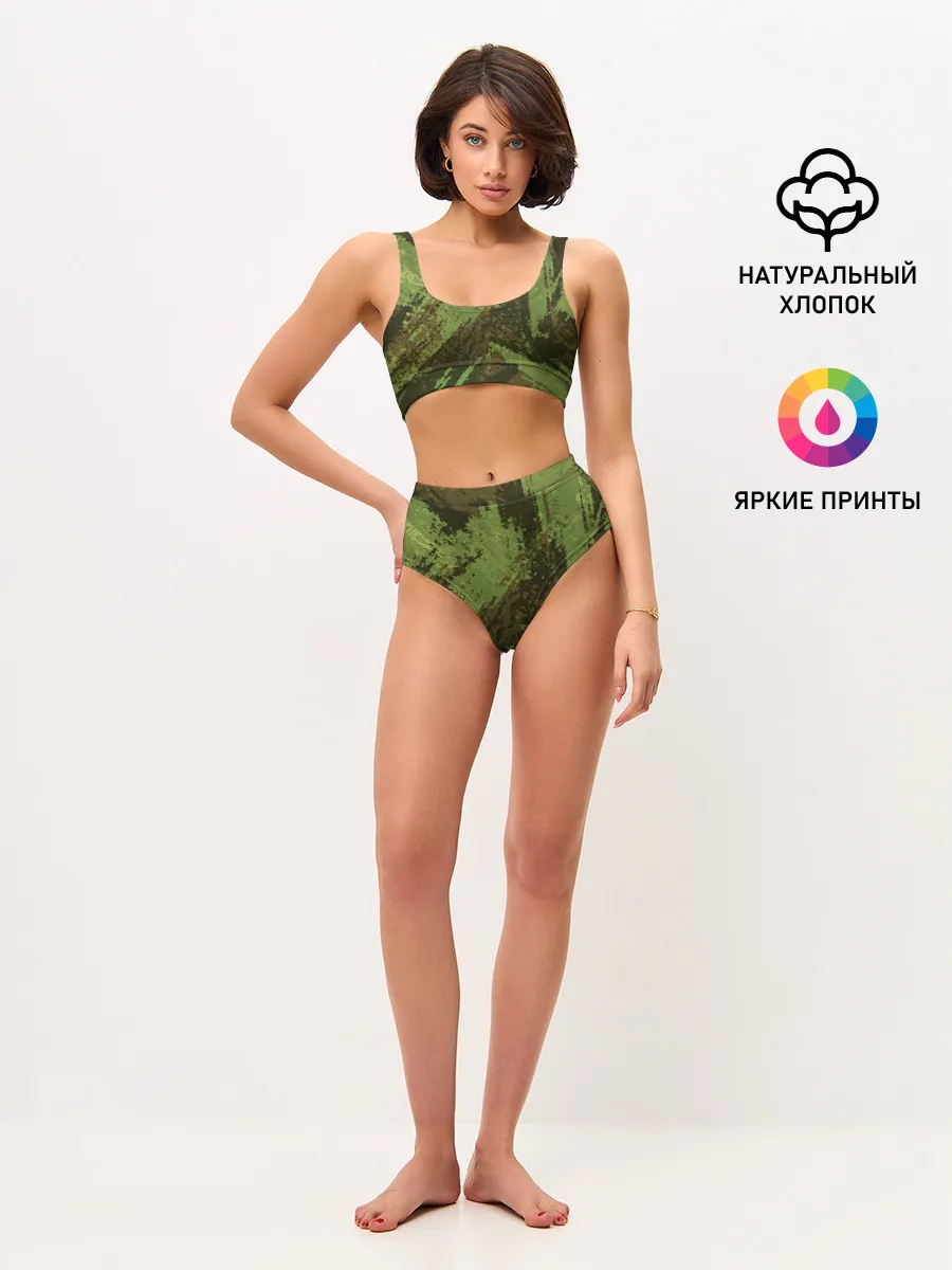 Женские топ и трусы / КАМУФЛЯЖ BROWN