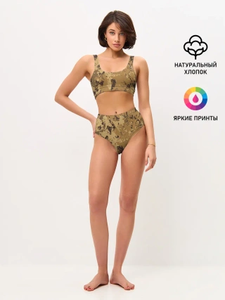 Женские топ и трусы / КАМУФЛЯЖ BLUE