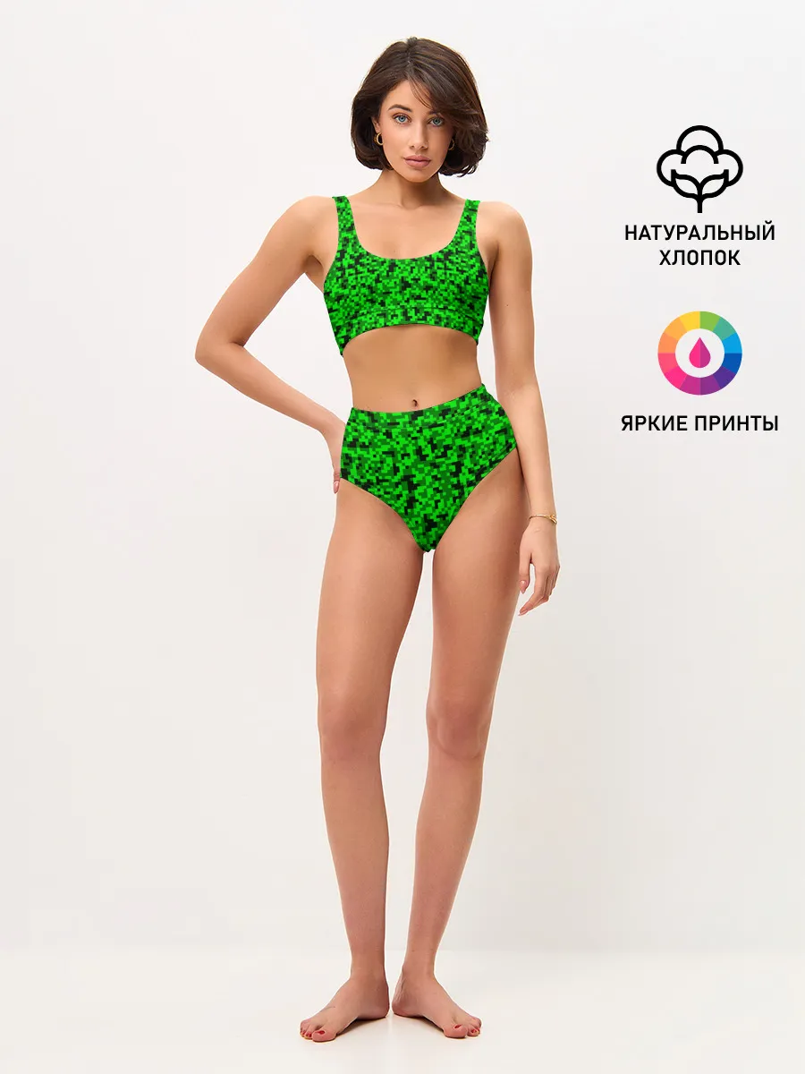 Женские топ и трусы / КАМУФЛЯЖ GREEN