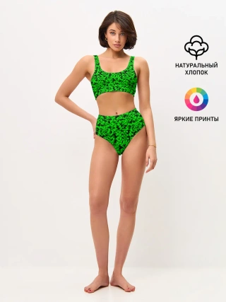 Женские топ и трусы / КАМУФЛЯЖ GREEN